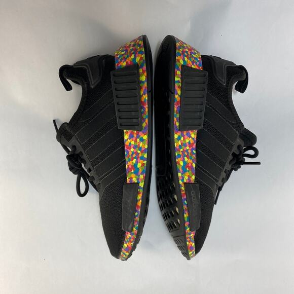 ADIDAS NMD R1 Mosiac Boost (Black/Confetti) Mens Size 4 - Picture 10 of 14
